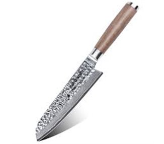 Damast-coltello SANTOKU 17.5 cm, Adelmayer